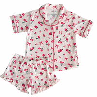 In My Jammers Pink Isabelle Kids Button Up Short Set