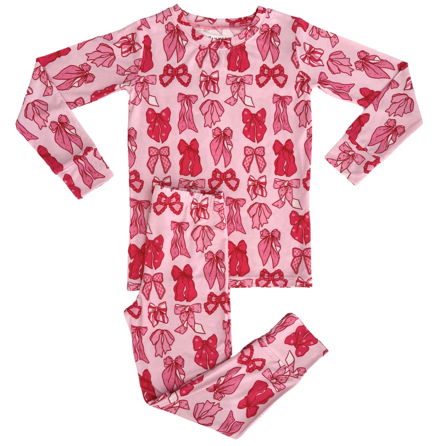 In My Jammers Valentine's Bow Two Piece Set