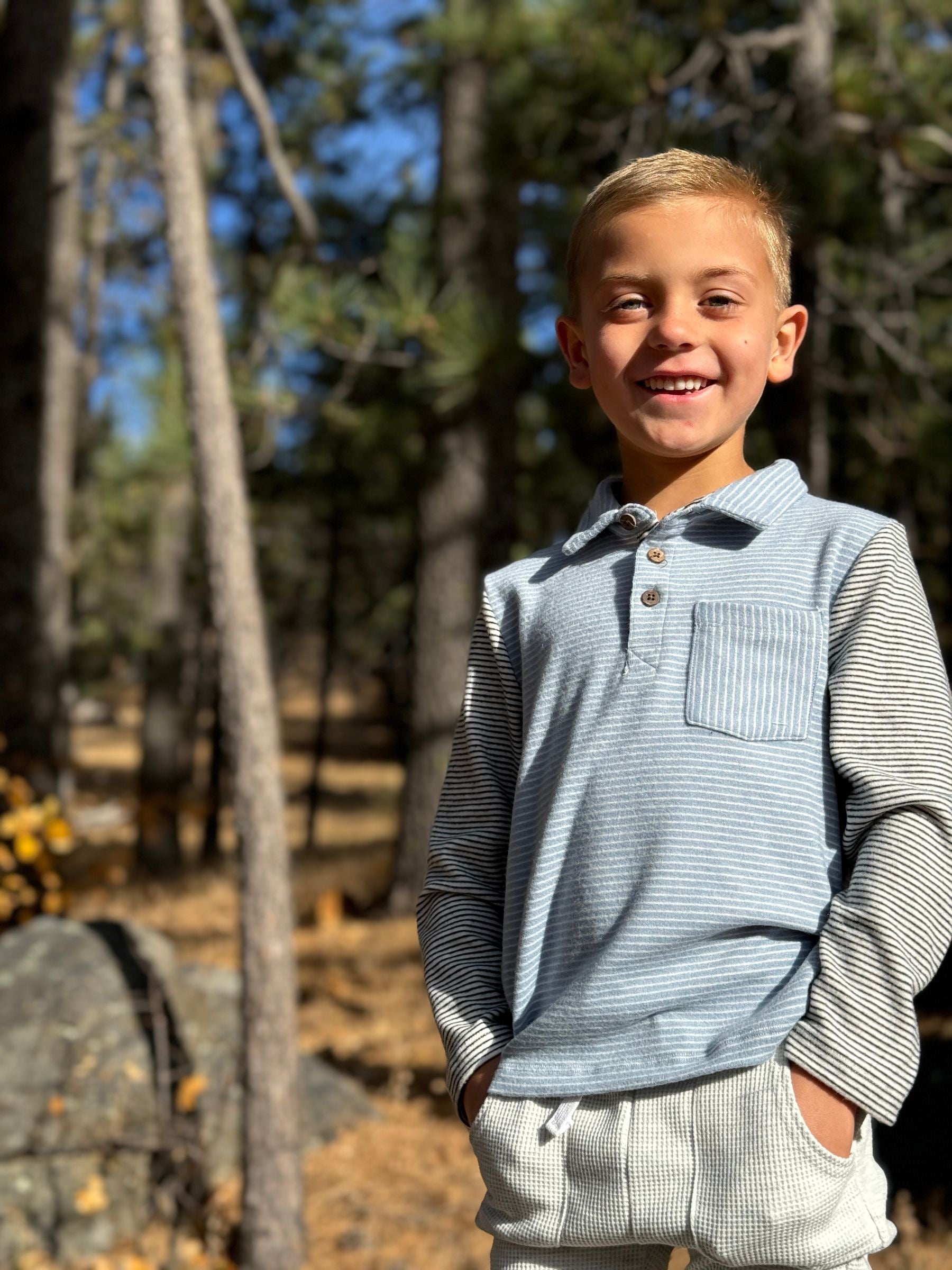 Troy Polo Blue With White Arms