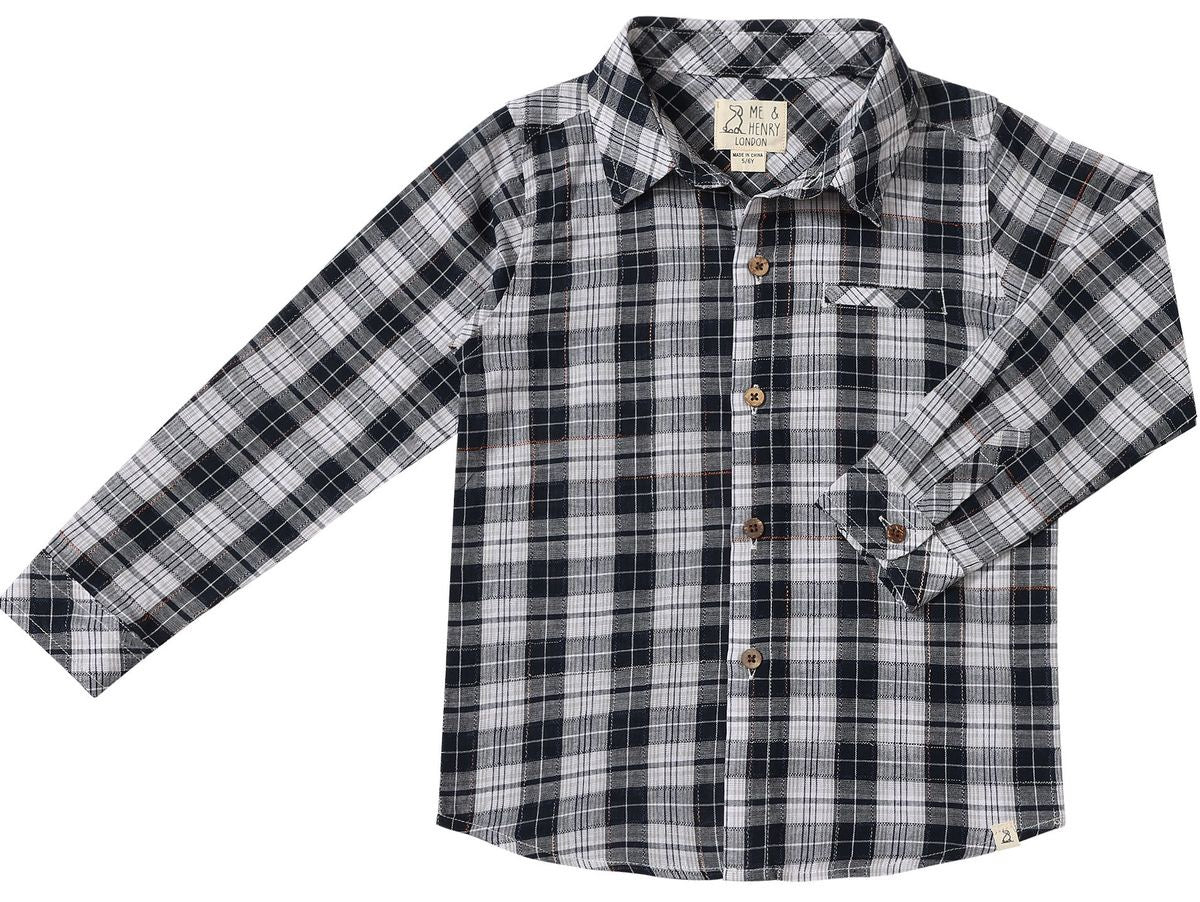 Atwood Woven Shirt Navy/White Plaid