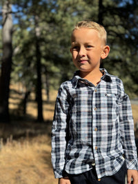 Atwood Woven Shirt Navy/White Plaid