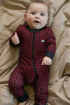 Baby Zip Up Texas Black And Red