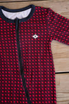 Baby Zip Up Texas Black And Red