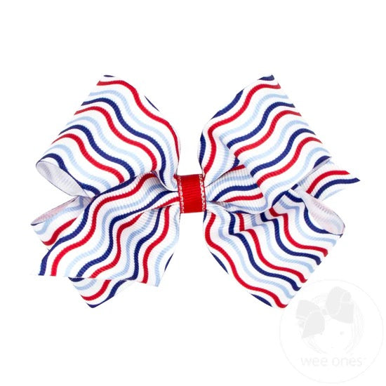King Asst Americana Prnt Bow