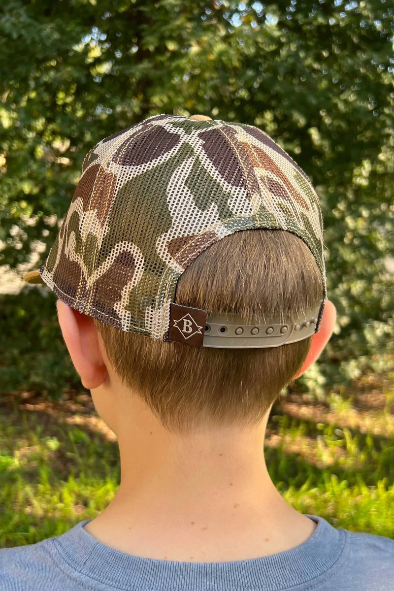 Youth Cap Full Camo Mesh