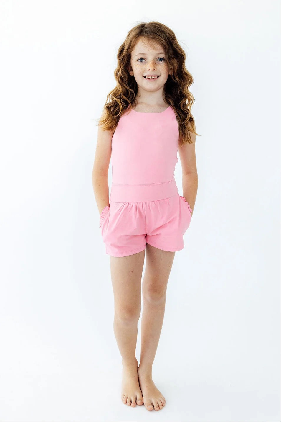 Mila & Rose Preppy Pink Romper