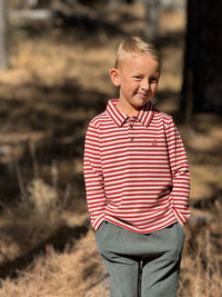 Spencer Polo Rust/Cream