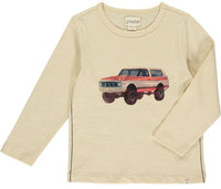 Cherokee Raglan Printed Tee Beige Bronco