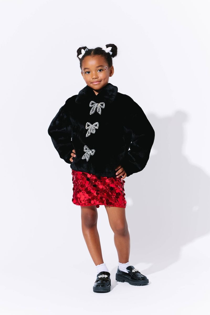 Lola + The Boys Audrey Faux Fur Coat