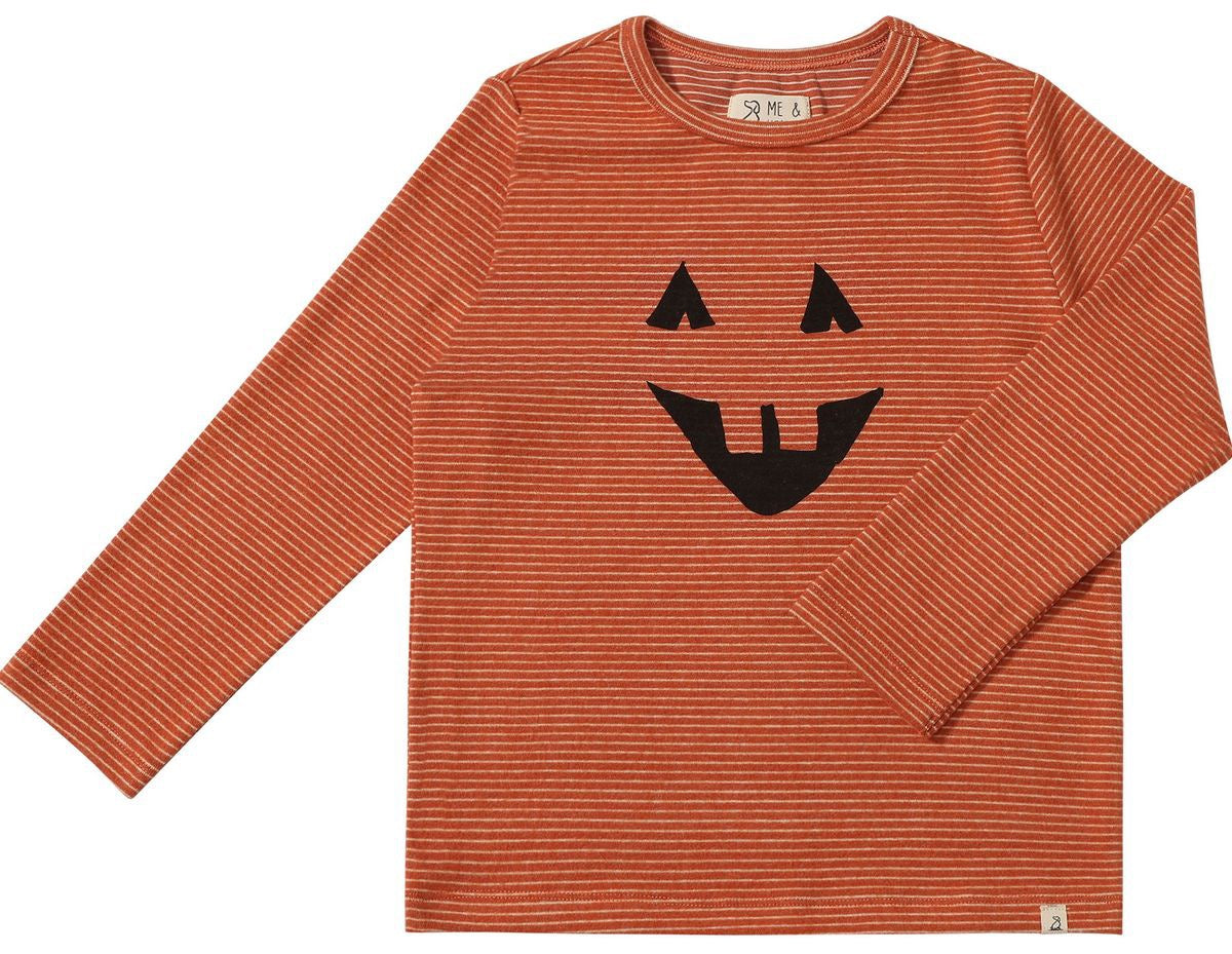 *Cherokee Printed Tee Pumpkin Smile