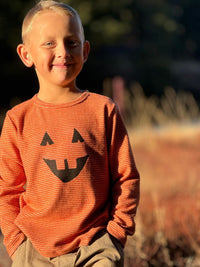 *Cherokee Printed Tee Pumpkin Smile