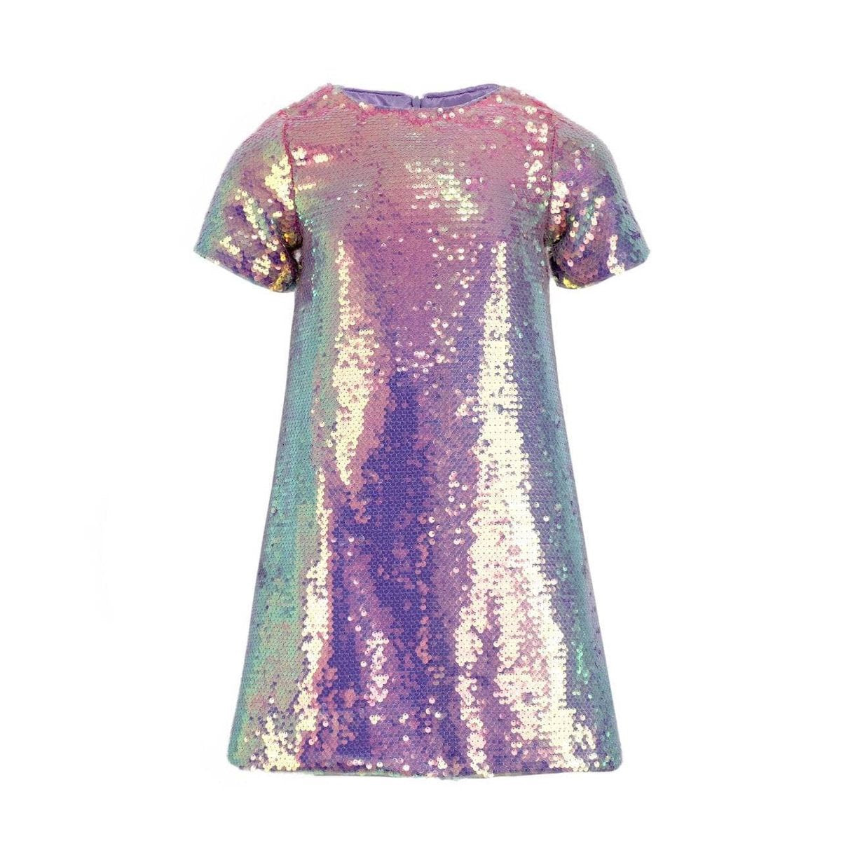 lola and the boys purple dress Lola + The Boys Lavender Sequin Tank Dress, 6