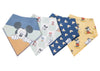 Copper Pearl Mickey Mouse & Friends Bandana Bib Set (4-Pack)