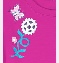 UA Printed Woven Short Set Fluo Fuchsia