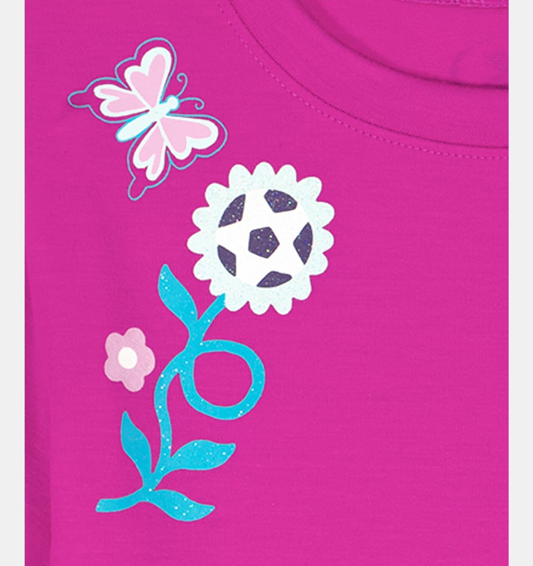 UA Printed Woven Short Set Fluo Fuchsia