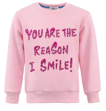 Lola + The Boys You Are The Reason I Smile Sweatshirt