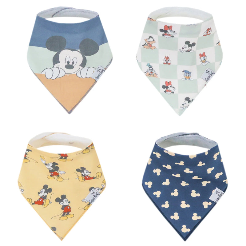 Copper Pearl Mickey Mouse & Friends Bandana Bib Set (4-Pack)