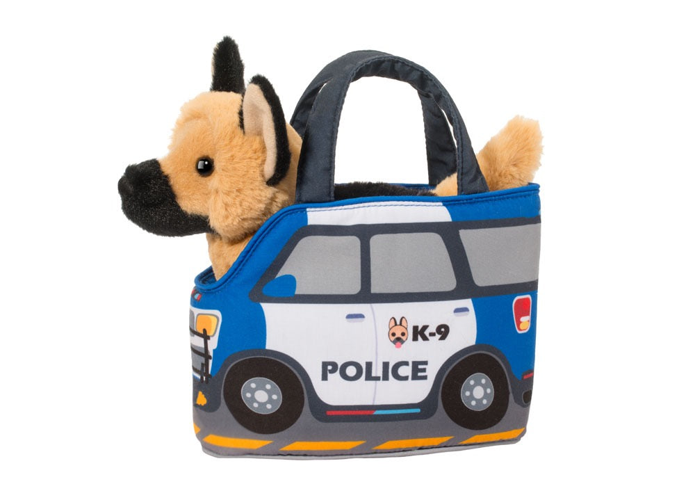 Douglas Police Car Pet Sak with German Shepherd
