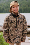 Burlebo  Sherpa Jacket Quarter Zip - Rocky Mountain Camo