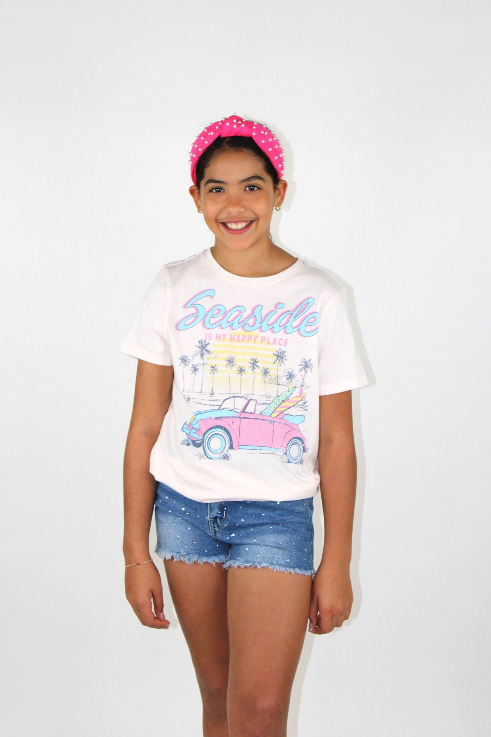 Paper Flower Seaside Is My Happy Place T-Shirt