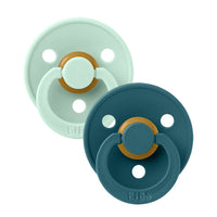 BIBS Colour Natural Rubber Latex Pacifier 2-Pack | Size 2 (6-18 Months)