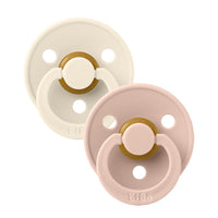 BIBS Colour Natural Rubber Latex Pacifier 2-Pack | Size 3 (18+ Months)