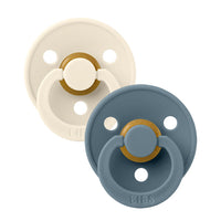 BIBS Colour Natural Rubber Latex Pacifier 2-Pack | Size 3 (18+ Months)
