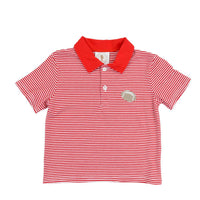 Cypress Row Regular Red Stripe Tailgate Polo
