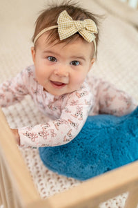 Zipper Footie - Cowhide Boots