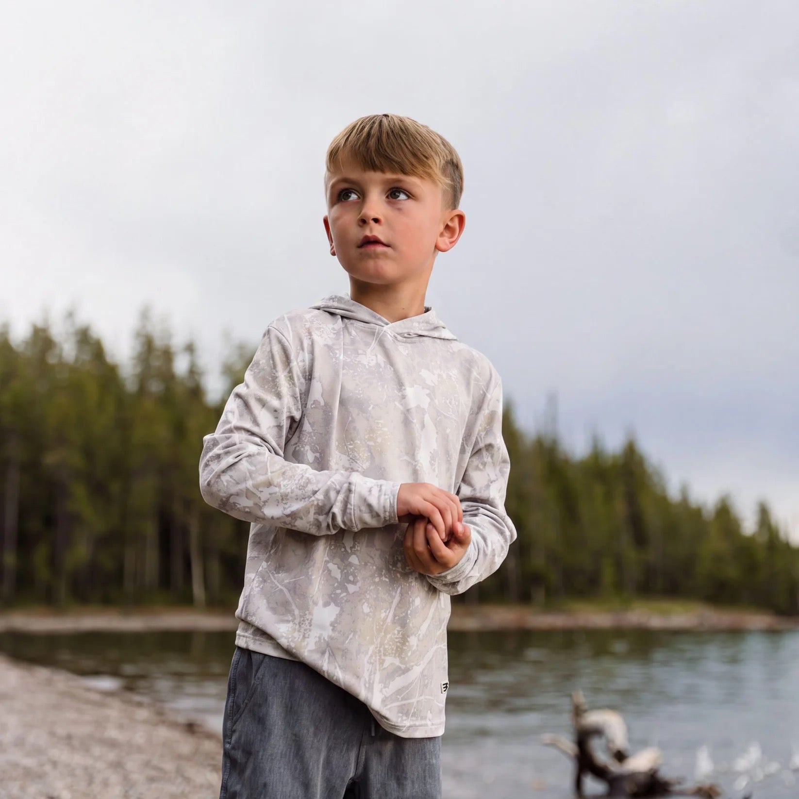 Burlebo Youth Performance Hoodie | Drifter Camo