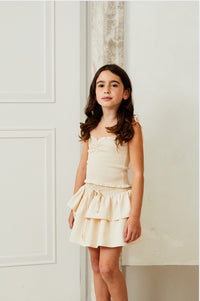 Theme Willow Satin Champagne Skort