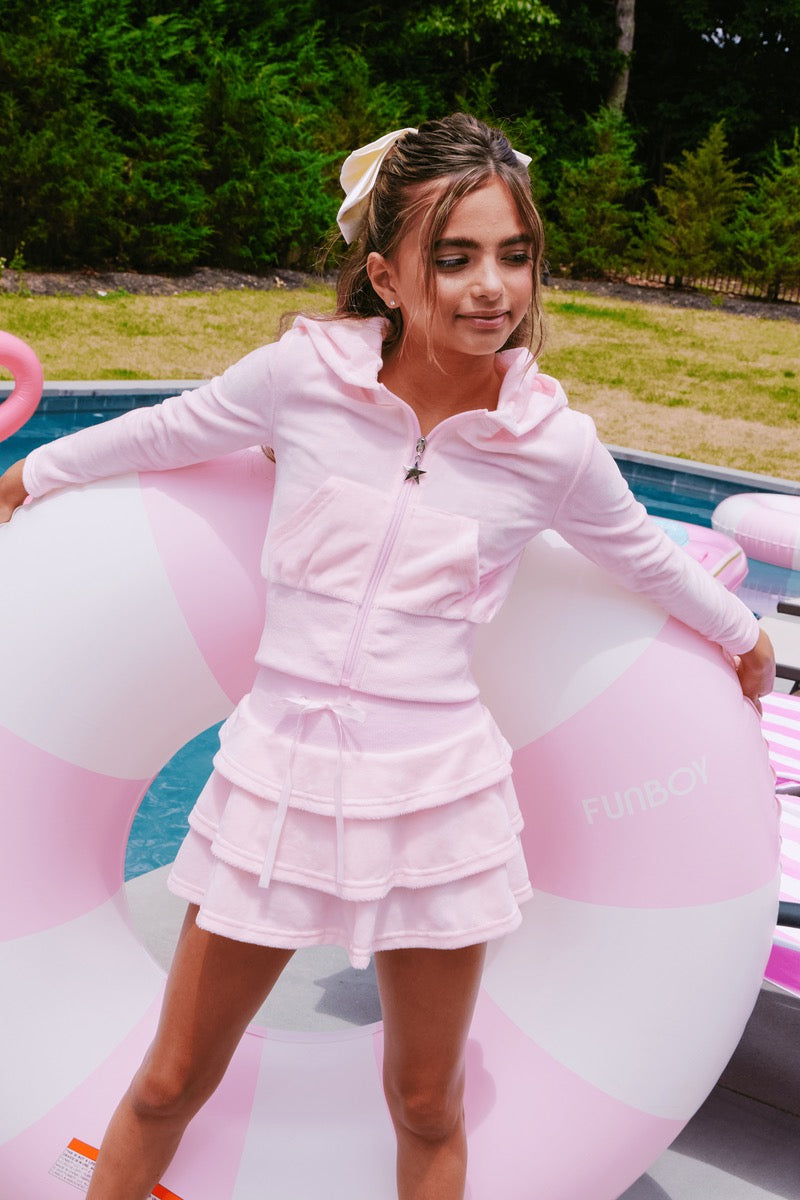 Lola + The Boys Velour Margot Set