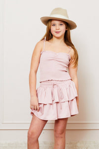 Theme Willow Satin Ballet Pink Skort