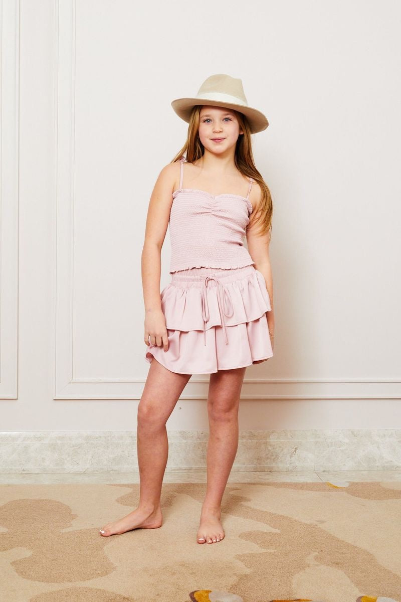 Theme Willow Satin Ballet Pink Skort