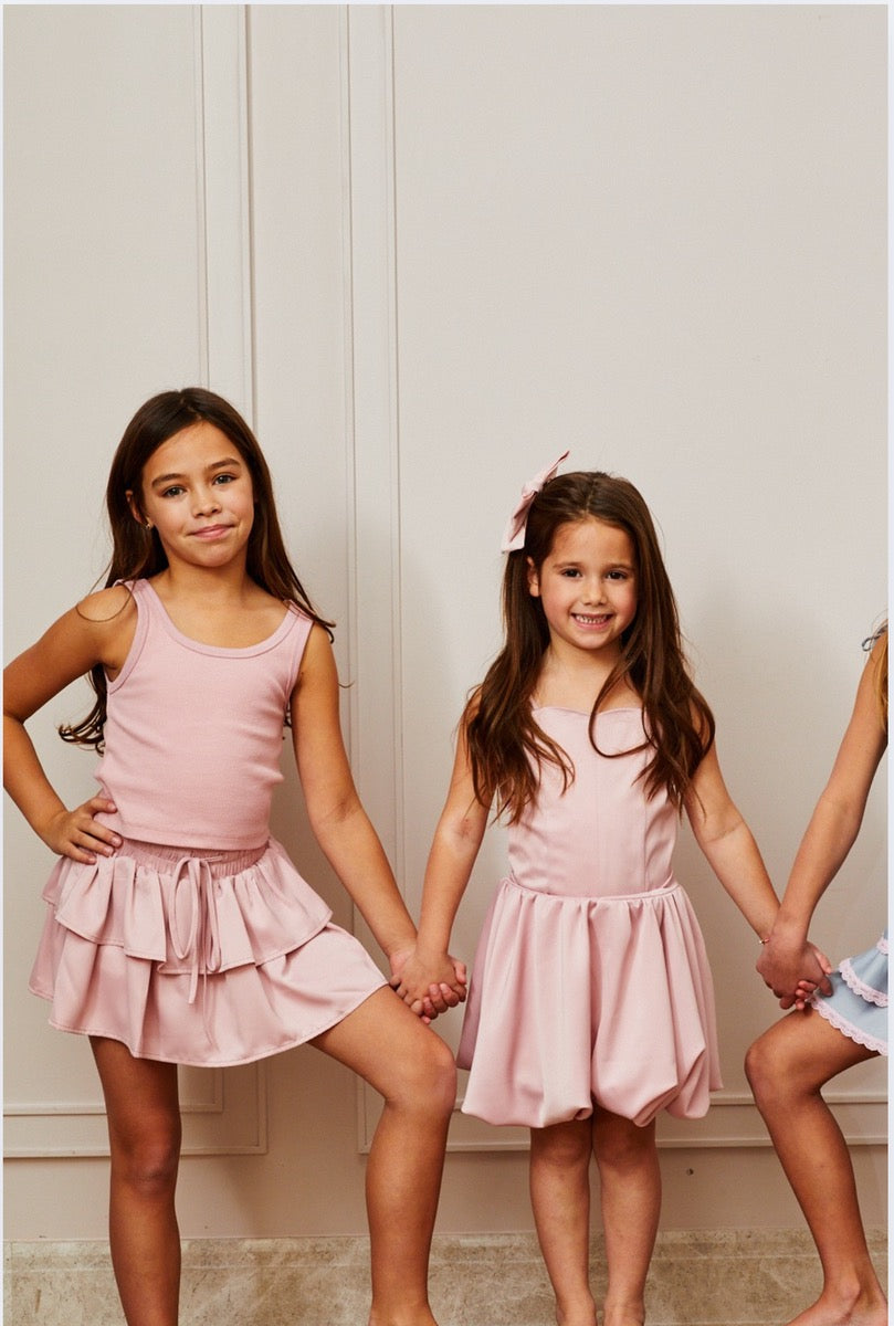 Theme Willow Satin Ballet Pink Skort