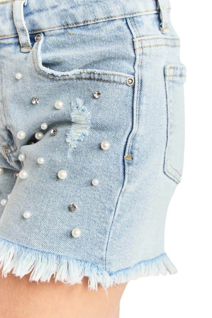Brittany short | Rhinestone & Pearl Brittany