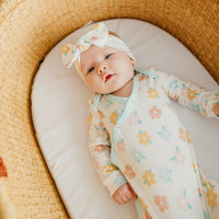 Copper Pearl Knit Headband Bow | Daisy