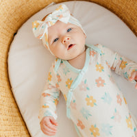 Copper Pearl Knit Headband Bow | Daisy