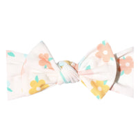 Copper Pearl Knit Headband Bow | Daisy