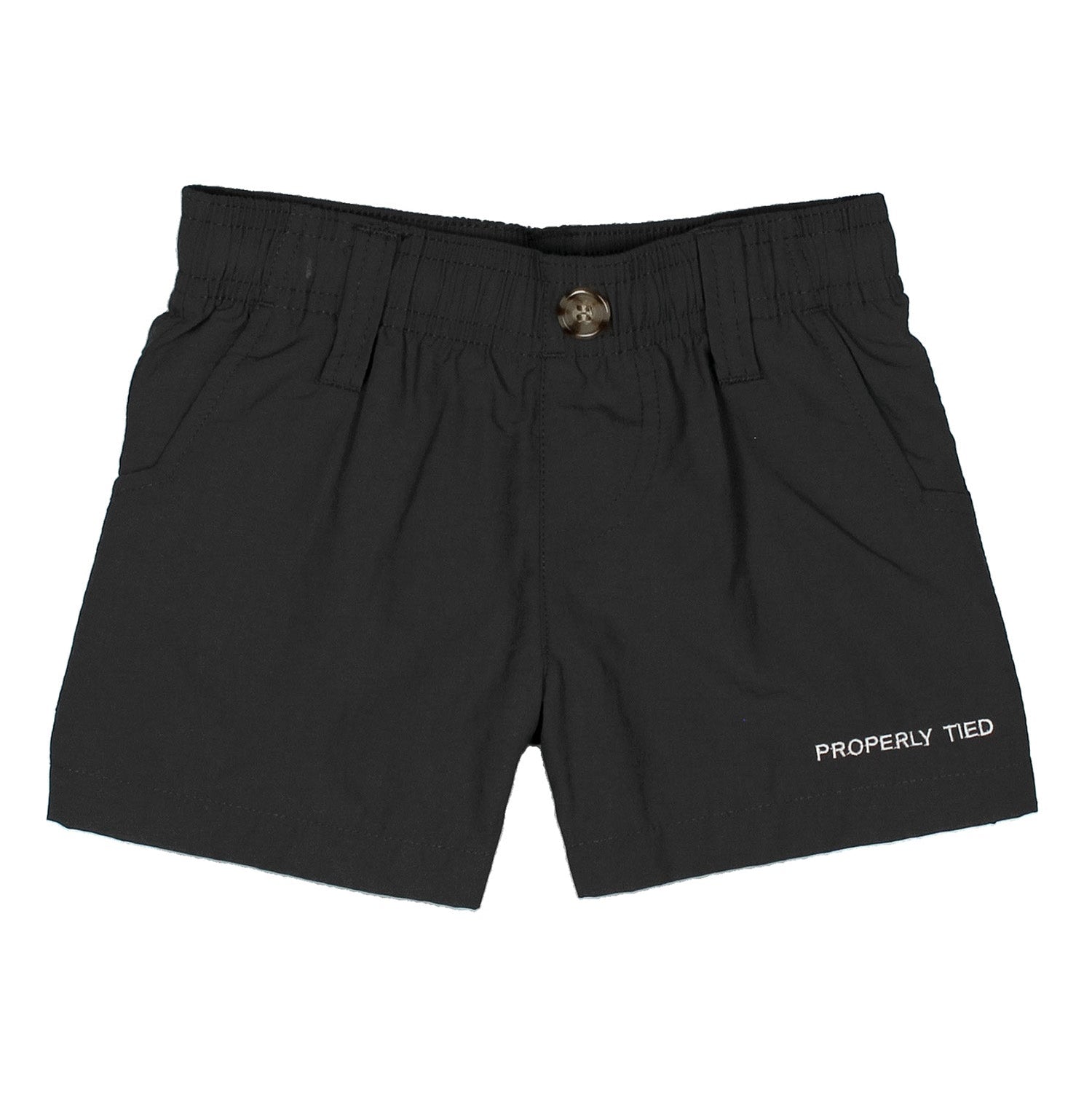 Properly Tied Boys Mallard Short | Charcoal