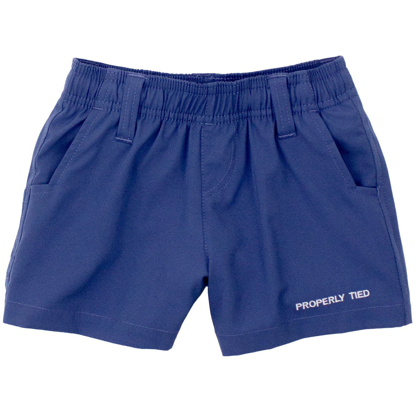 Properly Tied Boys Pintail Short Wash Navy