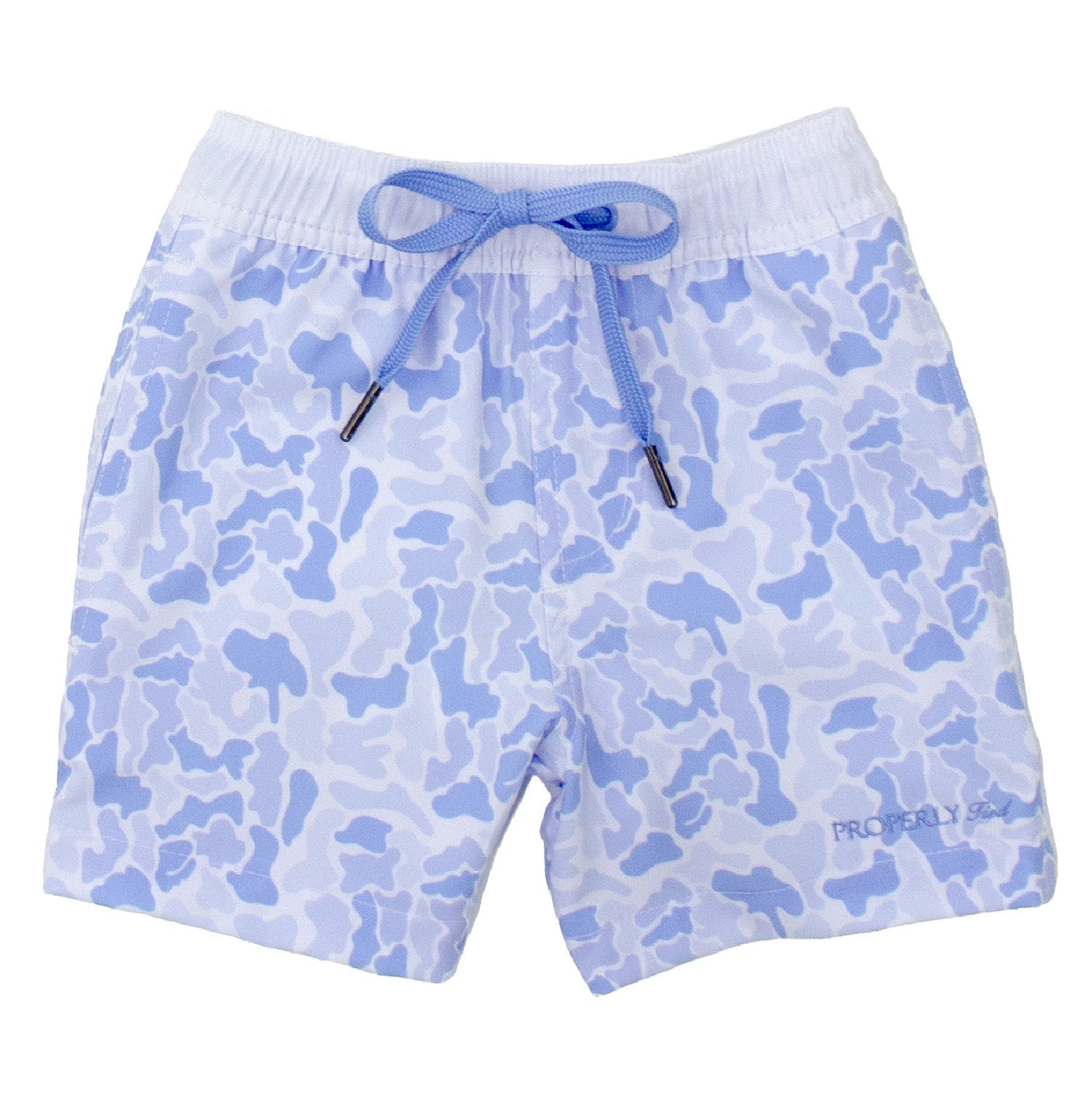 Properly Tied Boys Riviera Swim Trunk River Camo
