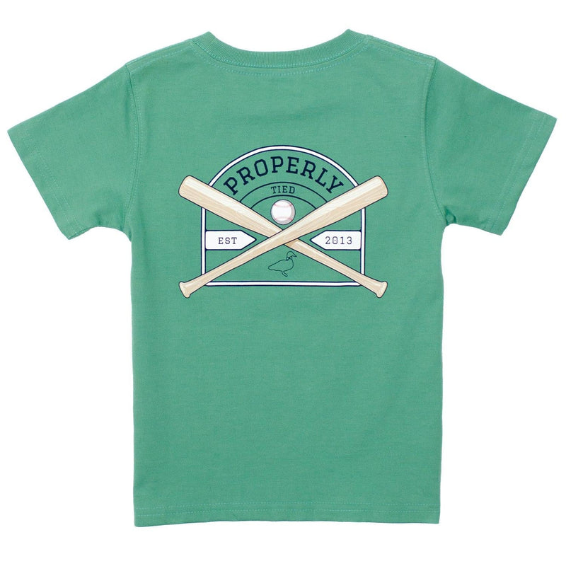 Problerly Properly TIed Boys Baseball Shield Short Sleeve – Baby Biz