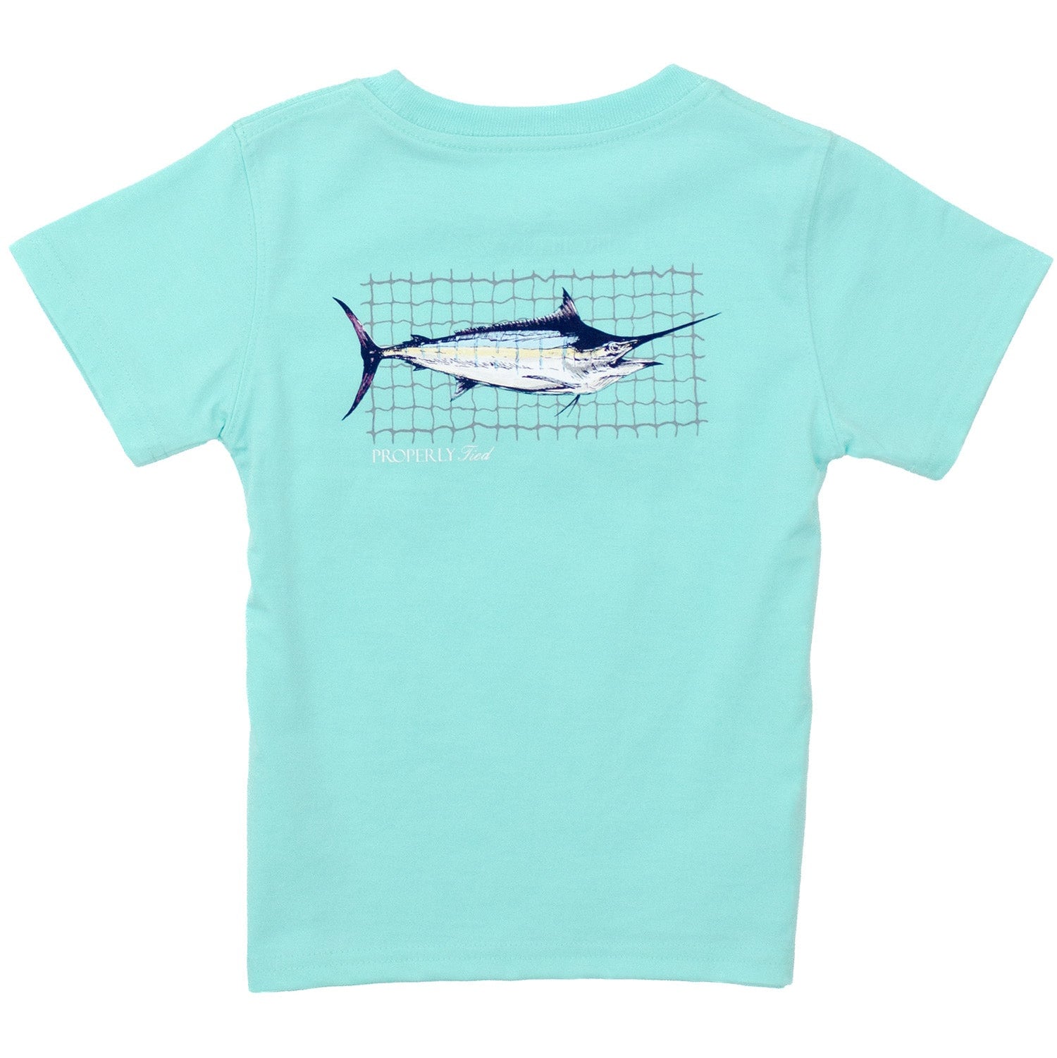 Properly Tied Boys Short Sleeve Tee Swordfish | Seafoam