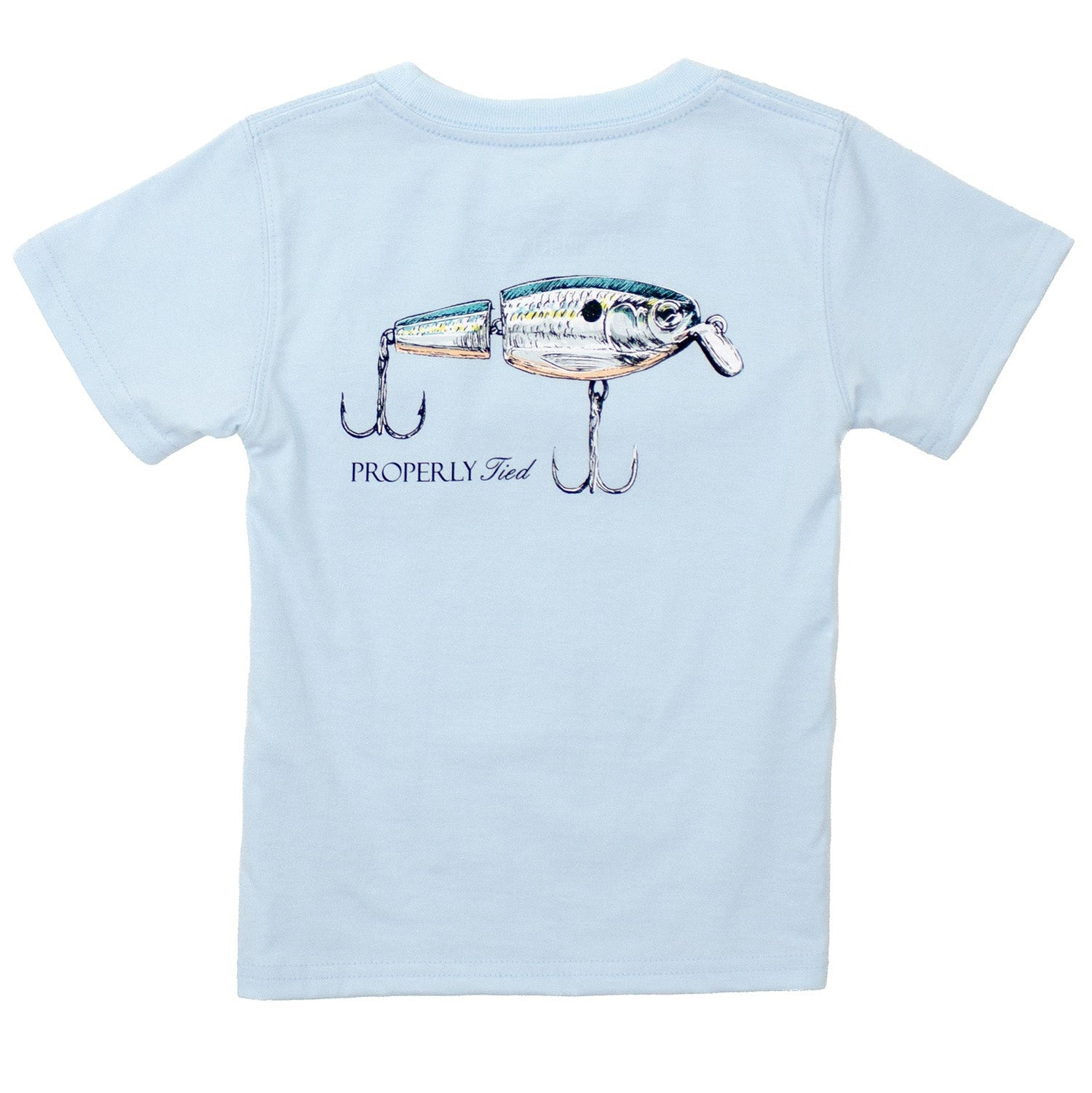 Properly Tied Boys Short Sleeve Tee Swimbait | Periwinkle