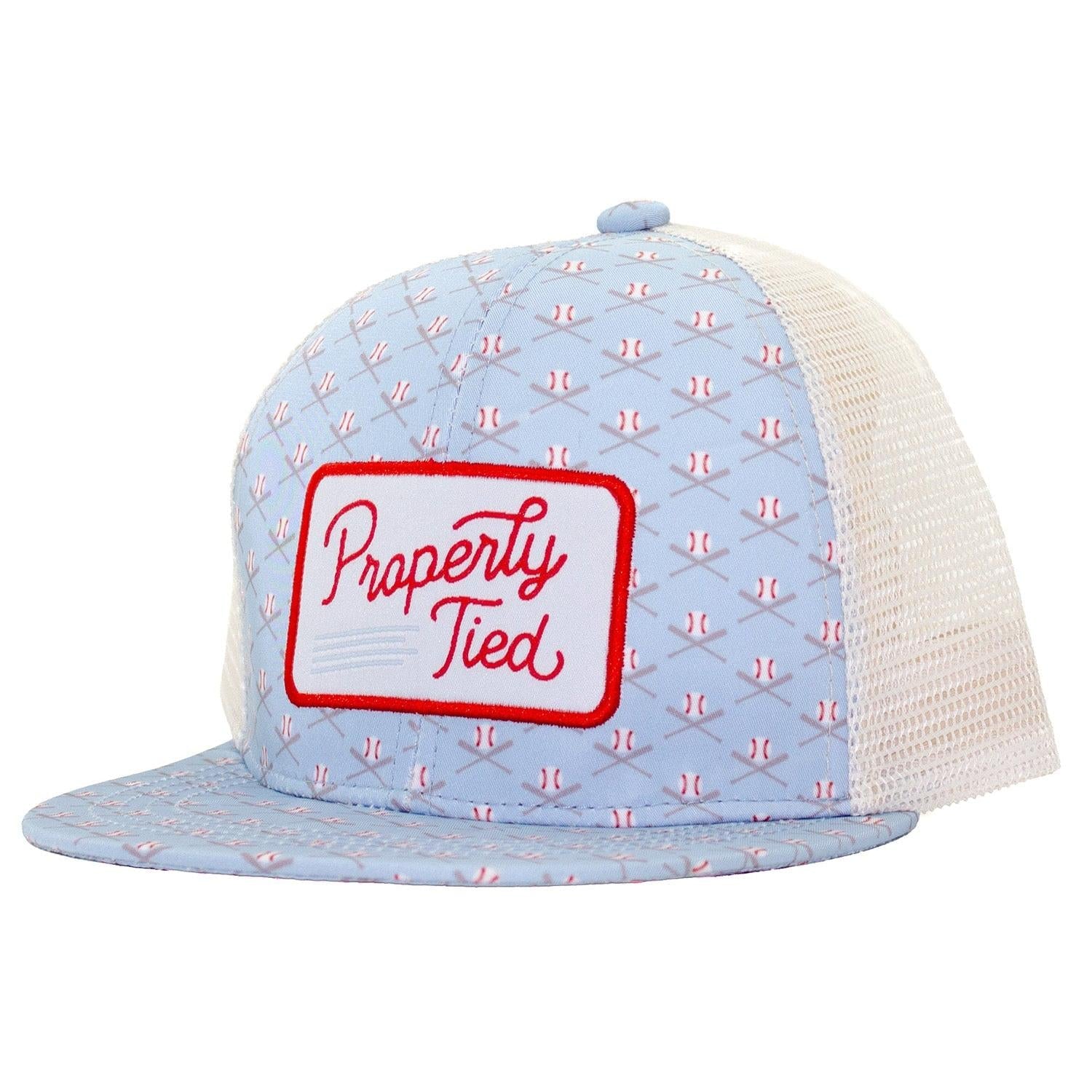 Properly TIed Boys Sportsman Trucker Hat Baseball Shield