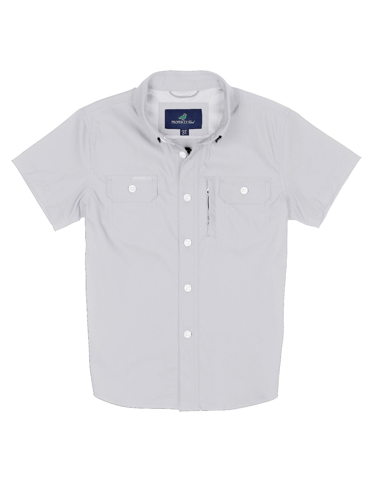 Properly Tied Boys Scout Shirt | Ice Grey