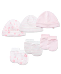 Little Me Petals Hat & Mitt Set