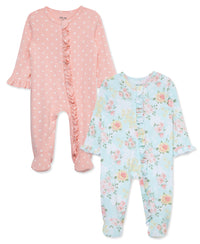 Little Me Meadow Footies (2-Pack)