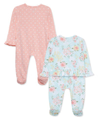 Little Me Meadow Footies (2-Pack)